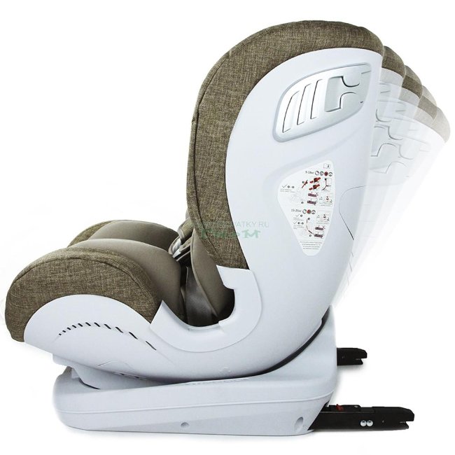 Автокресло "TOREGO" DRIVE JM05  (от 0 до 25 кг с системой ISOFIX) съемная база Зеленый/Лен